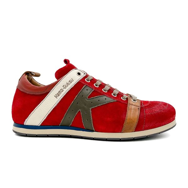 Kamo-Gutsu TIFO 042 Low Sneaker (Men) - Rosso Oil Cactus Online now