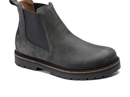 Birkenstock Stalon Chelsea Boot (Men) - Graphite Oiled Leather Online Sale