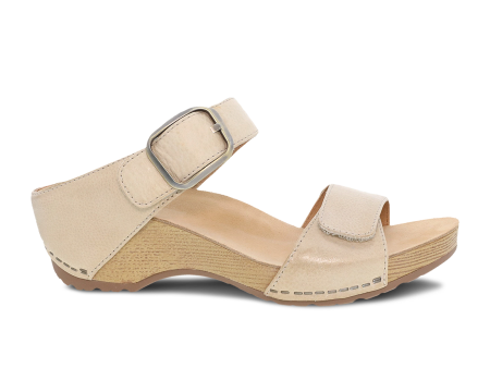 Dansko Tanya Wedge Sandal (Women) - Linen Milled Burnished Sale