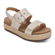 Aetrex Vania Platform Sandal (Women) - Cream Hot on Sale