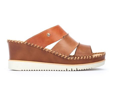 Pikolinos Aquadulce W3Z-1772C1 Wedge Sandal (Women) - Brandy Leather Online now