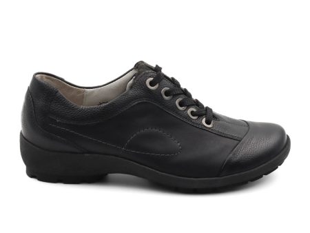 Waldlaufer Dana 589008 Lace Up (Women) - Black Leather Hot on Sale