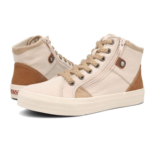 Taos Top Soul Mid Top Sneaker (Women) - Natural Whiskey Distressed on Sale