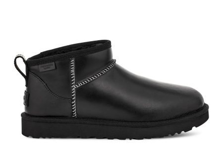 UGG® Classic Ultra Mini Leather Regenerate Boot (Women) - Black Online