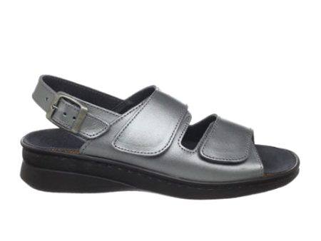 Helle Comfort Ulan Backstrap Sandal (Women) - Pewter Supply