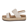 Aetrex Vania Platform Sandal (Women) - Cream Hot on Sale