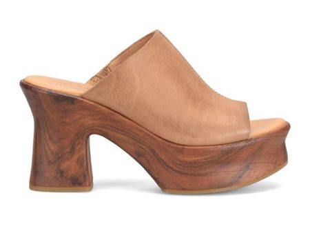 Kork-Ease Cassia Heeled Slide Sandal (Women) - Brown Hot on Sale