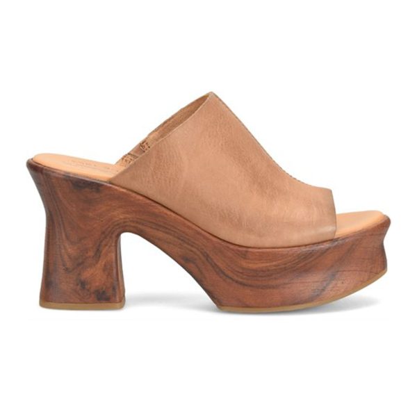 Kork-Ease Cassia Heeled Slide Sandal (Women) - Brown Hot on Sale