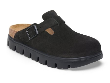 Birkenstock Boston Chunky Narrow Clog (Women) - Black Suede Online Hot Sale