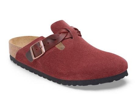 Birkenstock Boston Braid Narrow Clog (Women) - Zinfandel Suede For Cheap