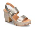 Kork-Ease San Carlos Heeled Sandal (Women) - Soft Gold Metallic Sale