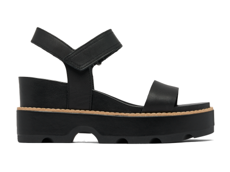 Sorel Joanie IV Ankle Strap Wedge Sandal (Women) - Black Sea Salt For Cheap