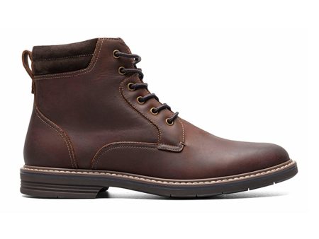 Florsheim Norwalk Plain Toe Lace Up Boot (Men) - Brown Crazy Horse For Sale