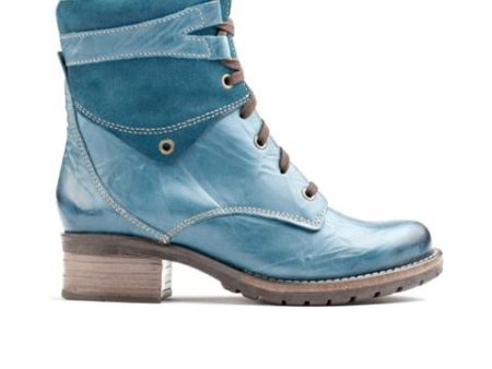 Dromedaris Kara Suede Ankle Boot (Women) - Teal Cheap