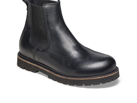 Birkenstock Highwood Deep Blue Chelsea Boot (Men) - Black Leather Online now