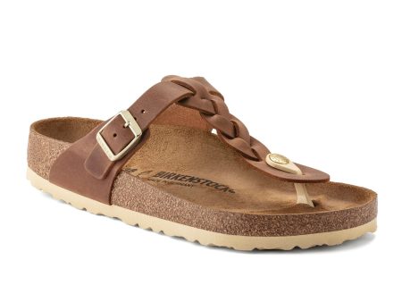 Birkenstock Gizeh Braid Sandal (Women) - Cognac Oiled Leather Online