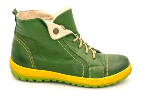 V-Italia Heel Packer Shearling High (Women) - Packer Green Supply