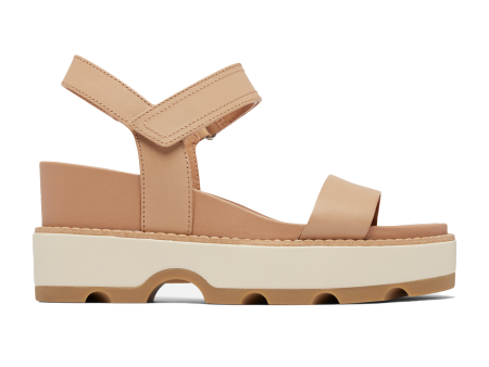 Sorel Joanie IV Ankle Strap Wedge Sandal (Women) - Honest Beige Bleached Ceramic Discount