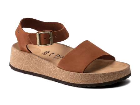 Birkenstock Glenda Narrow Wedge Sandal (Women) - Pecan Nubuck Supply