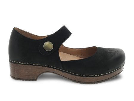 Dansko Beatrice Mary Jane (Women) - Black Burnished Nubuck Online