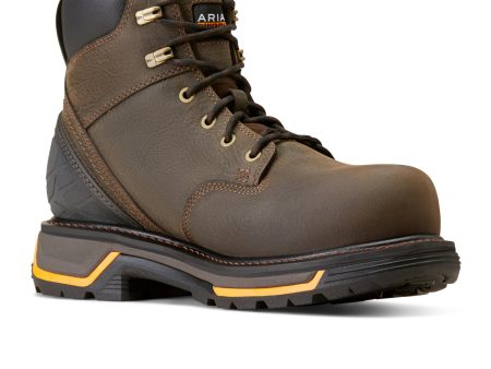 Ariat MNS Big Rig 6  Waterproof Composite Toe Work Boot (Men) - Iron Coffee on Sale