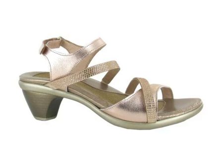 Naot Innovate Heeled Sandal (Women) - Soft Rose Gold Fashion