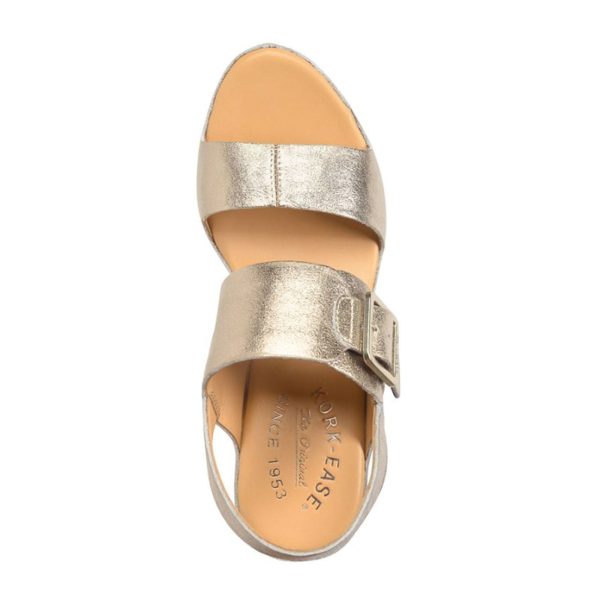 Kork-Ease San Carlos Heeled Sandal (Women) - Soft Gold Metallic Sale