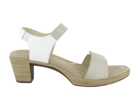 Naot Intact Heeled Sandal (Women) - Soft Ivory Leather Soft White Leather Radiant Gold Leather Supply