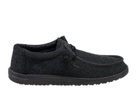 Hey Dude Wally Sox Micro Slip On (Men) - Total Black Sale