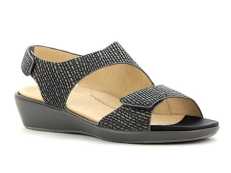 Ziera Ginger Wedge Sandal (Women) - Charcoal Iggy on Sale