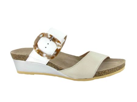 Naot Kingdom Wedge Sandal (Women) - Soft Ivory Leather Soft White Leather For Discount