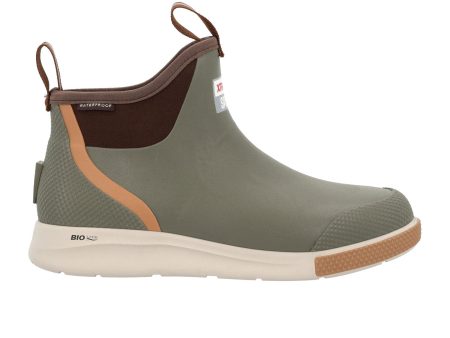 XtraTuf 6  Ankle Deck Boot Sport Boot (Men) - Olive Online Hot Sale