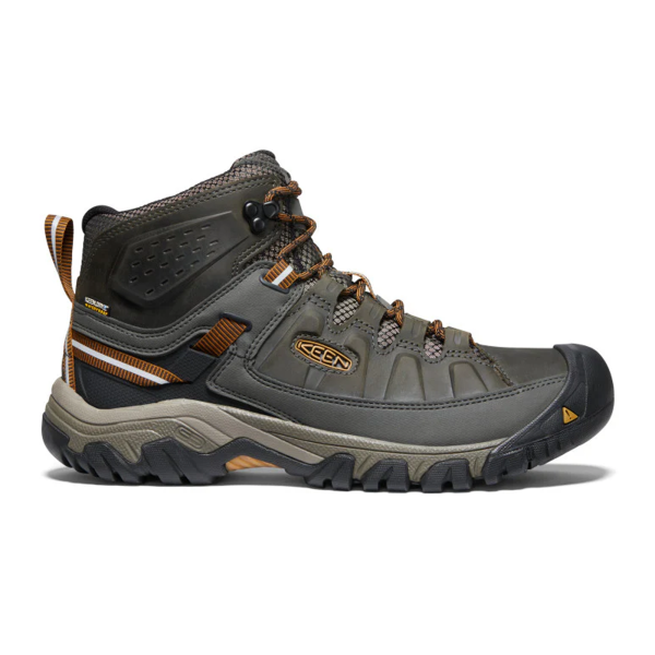 Keen Targhee III Mid Waterproof Hiking Boot (Men) - Black Olive Golden Brown Online