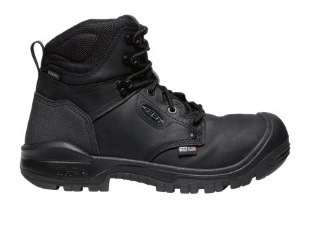 Keen Utility Independence 6  Waterproof Soft Toe Work Boot (Men) - Black Black Online Sale