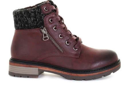 Wanderlust Amy Ankle Boot (Women) - Burgundy on Sale