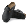 Birkenstock Boston Clog (Unisex) - Black Oiled Leather Online Hot Sale