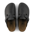 Birkenstock Boston Clog (Unisex) - Black Oiled Leather Online Hot Sale