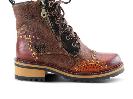 L Artiste Rugup Ankle Boot (Women) - Brown Multi Online now